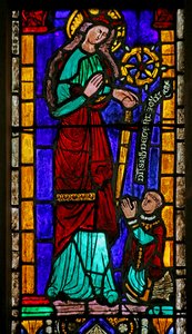 Window Depicting Saint Catherine with Donor by French School